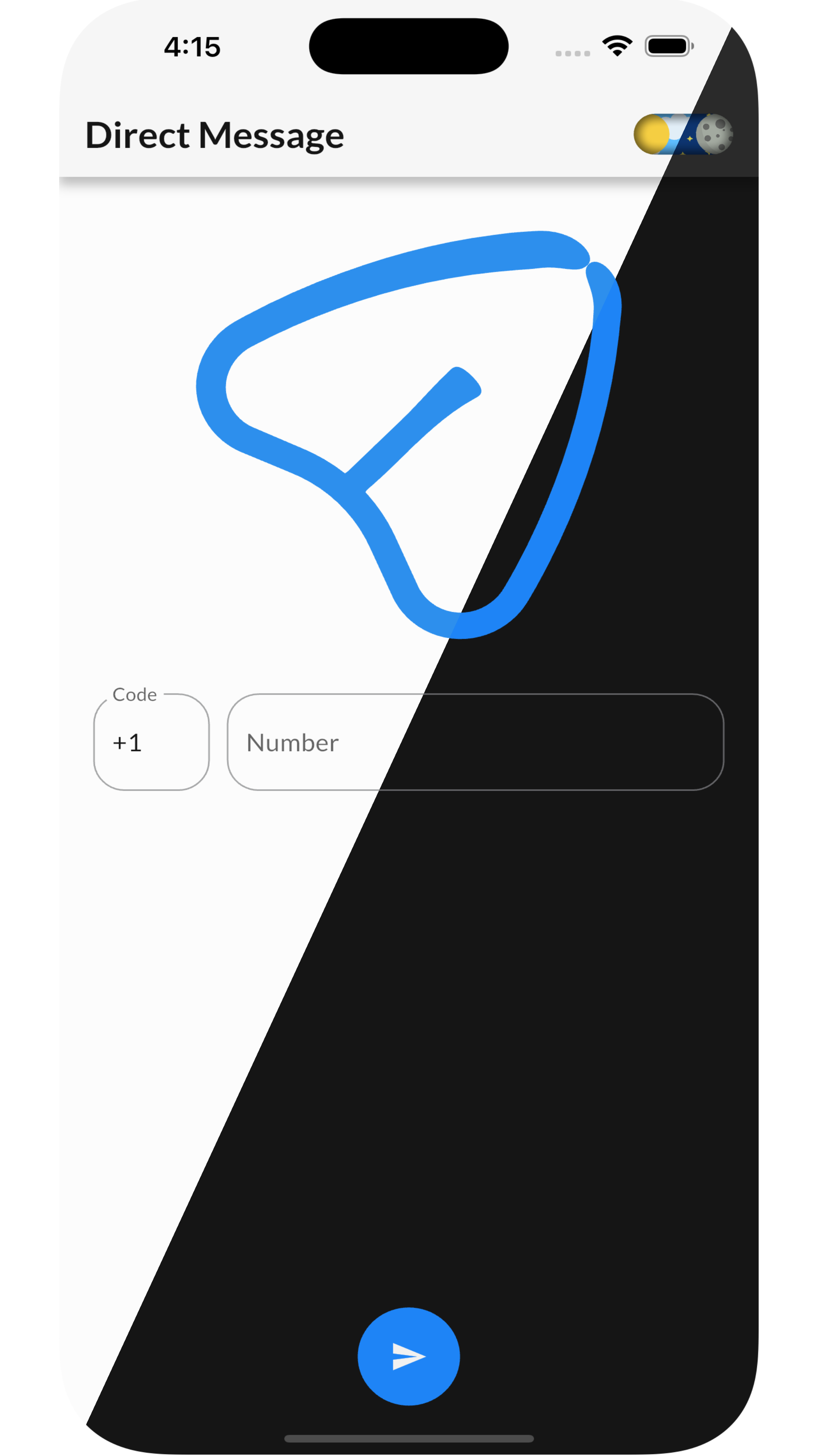 Direct Message app screenshot